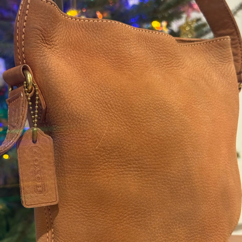 Vintage Coach Sonoma Nubuc Small Bucket Zip Bag From 1997 - Picture 8 of 14
